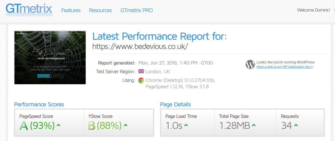 Website Performance - Be Devious Web Development